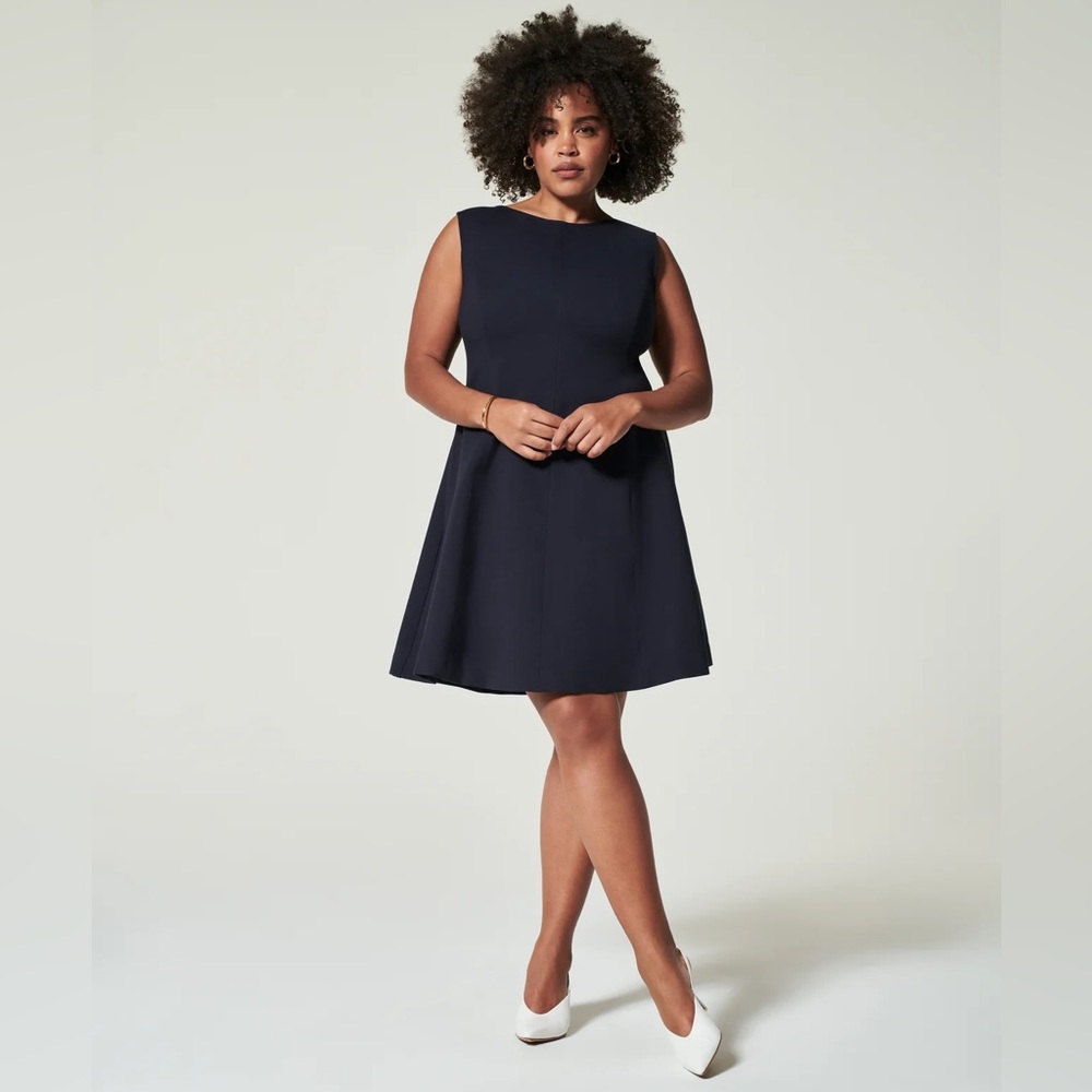 The Perfect Fit & Flare Dress in Classic Navy by Spanx